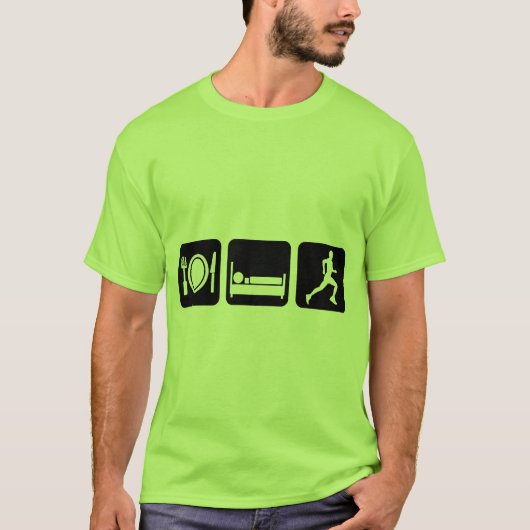Eet slaap run t-shirt (Voorkant)