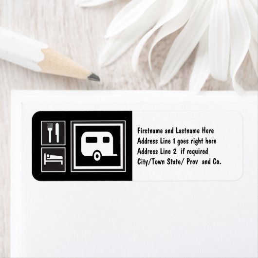 Eet. Slaap. RV! Etiket (Insitu)