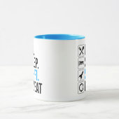 Eet slaap Sci-Fi Herhaal Mok (Midden)