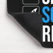 Eet slaap Sci-Fi Herhaal Muismat (Hoek)