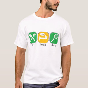 Eet slaap serveren t-shirt