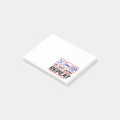 Eet slaap sim race herhaal voor sim racing fans post-it® notes (Schuin)