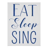Eet, Slaap, Sing Poster (Voorkant)