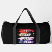 Eet Slaap Ski Herhaal Bold Ski Lover Design Plunjezak (Voorkant)