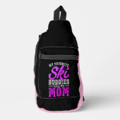 Eet Slaap Ski Herhaal Bold Ski Lover Design Sling Bag (Voorkant)