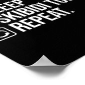 Eet Slaap Skibidi Toilet Herhaal Grappig Skibidi T Poster (Hoek)