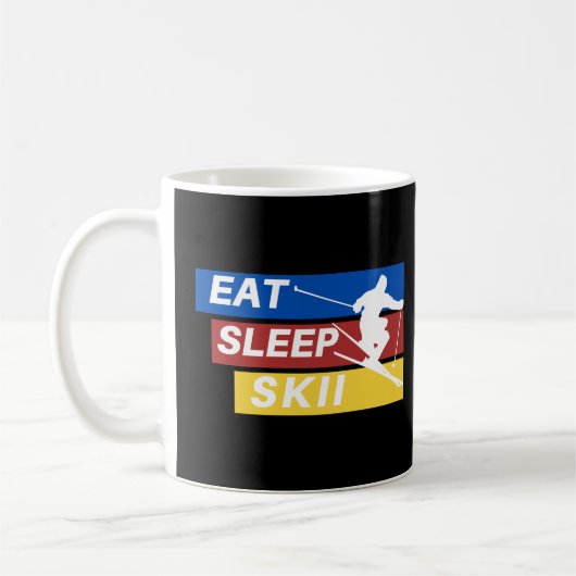 Eet Slaap Skii Baby Koffiemok (Links)