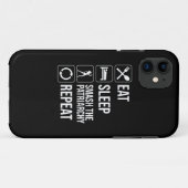 Eet. Slaap. Sla het patriarchaat kapot. Herhaal Case-Mate iPhone Case (Achterkant (horizontaal))