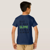 Eet, slaap, slijm, herhaal Gooey T-shirt (Achterkant volledig)