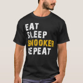 eet slaap Snooker T-shirt (Voorkant)