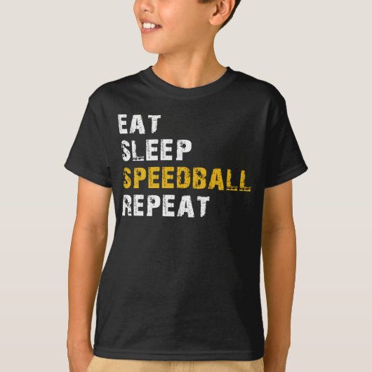 eet slaap Speedball T-shirt (Voorkant)