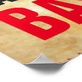 Eet Slaap Speel Baseball Inspirerend Poster (Hoek)