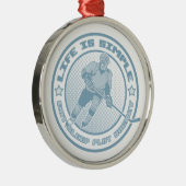 Eet, Slaap, Speel Hockey Xmas Ornament (Rechts)