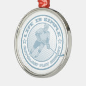 Eet, Slaap, Speel Hockey Xmas Ornament (Links)