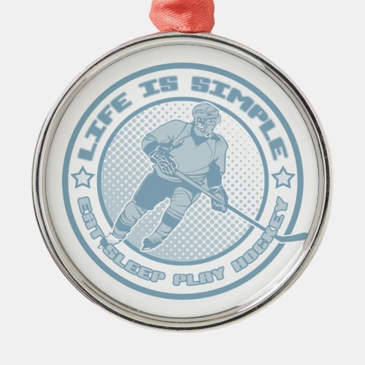 Eet, Slaap, Speel Hockey Xmas Ornament (Voorkant)