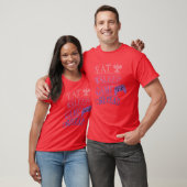 eet slaap spel herhaal retro t-shirt (Unisex)