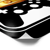 Eet Slaap Spel Videogame Perfect Poster (Hoek)