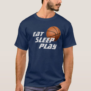 Eet Slaap Spelen Basketbal T-shirt