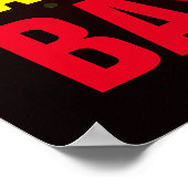 Eet Slaap Spelen Flaming Baseball Motivatie Poster (Hoek)