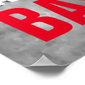 Eet Slaap Spelen Honkbal Zwart & Wit Poster (Hoek)