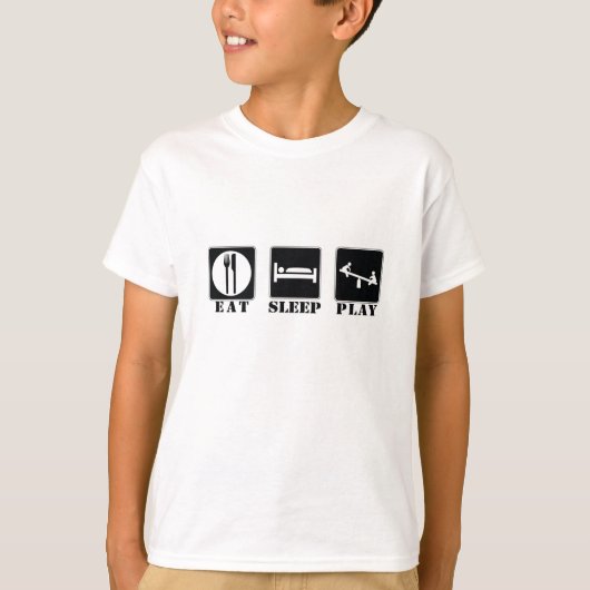 EET. SLAAP. SPELEN. T-SHIRT (Voorkant)