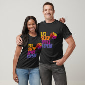 Eet Slaap Spike Herhaal Volleybal T-shirt (Unisex)