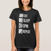 Eet Slaap Spin Herhaal Spinning Fidget Spinner T-shirt (Voorkant)
