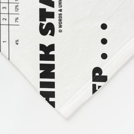 Eet... Slaap... Statistieken bedenken (Bell Curve) Fleece Deken (Hoek)