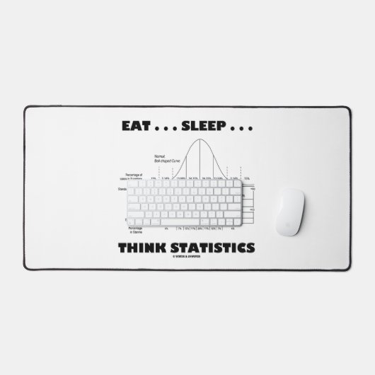 Eet... Slaap... Statistische knolcurve Bureaumat (Keyboard & Muis)