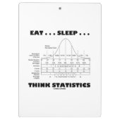 Eet... Slaap... Stats Humor Stats Stats Klembord (Achterkant)
