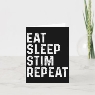 Eet Slaap Stim Herhaal Autisme Awareness Kinder Gr Kaart