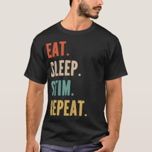 Eet. Slaap. Stim. Herhaal. - t-shirt van neurodive