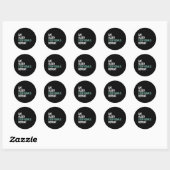 Eet Slaap Stop Goals Herhaal Voetbal Hockey Goalie Ronde Sticker (Vel)