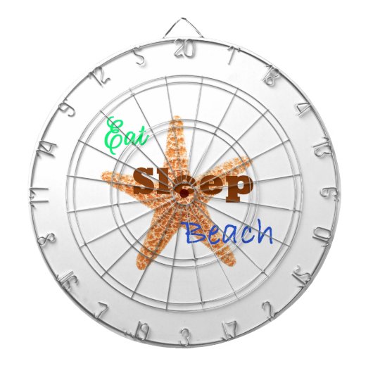 Eet Slaap Strand - Dartbord (Voorkant)