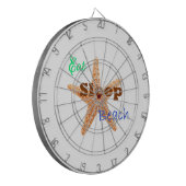 Eet Slaap Strand - Dartbord (Voorkant Links)