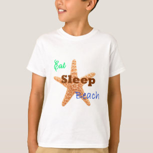 Eet Slaap Strand - Kids T-shirt
