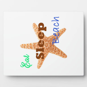 Eet Slaap Strand - Plaque Fotoplaat