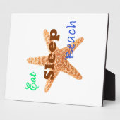 Eet Slaap Strand - Plaque Fotoplaat (Zijkant)