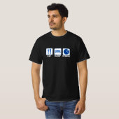 Eet slaap Strike - Bowling T-shirt (Voorkant volledig)