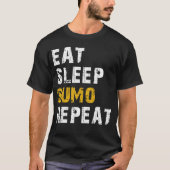 eet slaap sumo t-shirt (Voorkant)