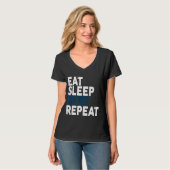 Eet slaap Surf Herhaal surfen T-shirt (Voorkant volledig)