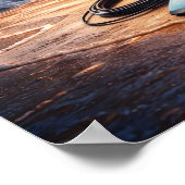 Eet Slaap Surf Retro Poster (Hoek)