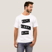Eet, Slaap, Surf T-shirt (Voorkant volledig)