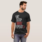 Eet Slaap Suroz Herhalen T-shirt (Voorkant volledig)