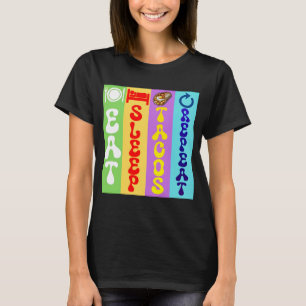 Eet Slaap Taco's Herhaal T-shirt