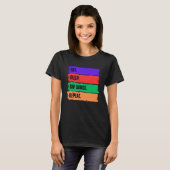 EET SLAAP TAP DANS HERHALEN T-SHIRT (Voorkant volledig)