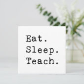 Eet. Slaap. Teach. Kaart (Staand voorkant)