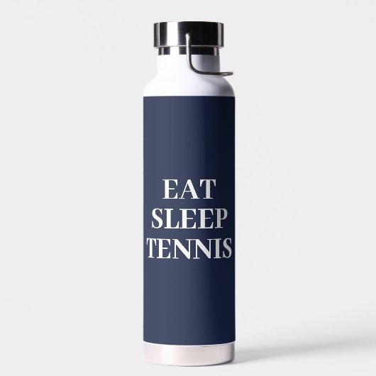 Eet Slaap Tennis Marine Blauw Water Fles (Links)