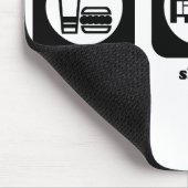 Eet. Slaap. Tennis. Mousepad Muismat (Hoek)