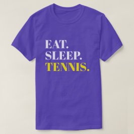 Eet slaap tennis Paarse T-shirt